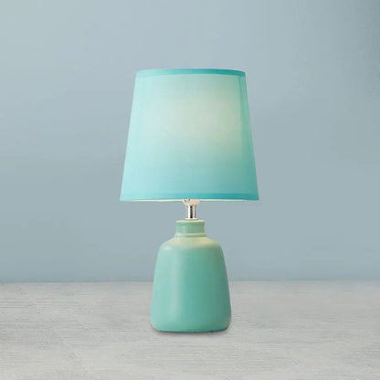 LumiNord - Lampe de Chevet Nordic Tissée avec Base en Céramique