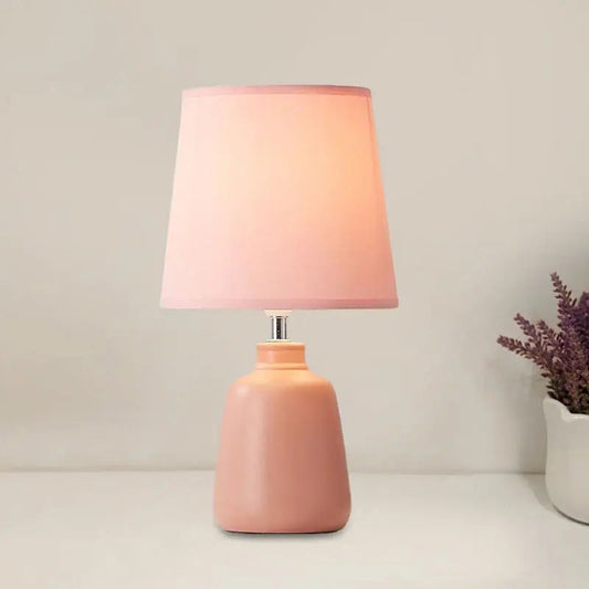 LumiNord - Lampe de Chevet Nordic Tissée avec Base en Céramique
