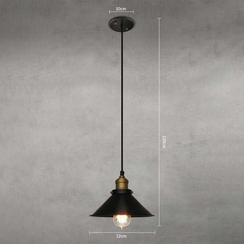 Floroux conical pendant in brass | Modern design | Dining room & Kitchen | Elegant atmosphere