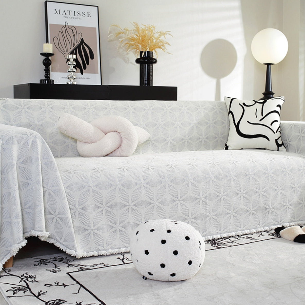 Couverture de canapé en chenille confortable