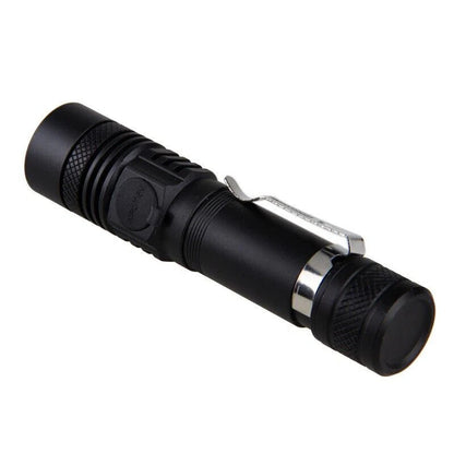 Floroux - Super lumineux 90000LM lampe de poche tactique zoomable avec batterie rechargeable