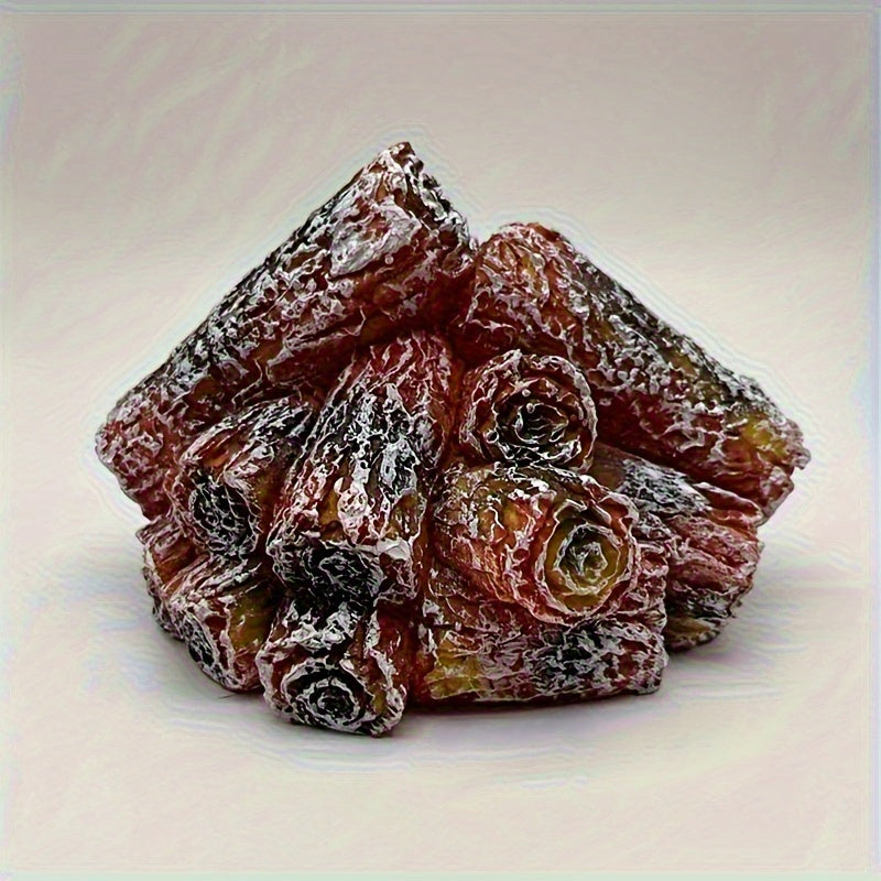 Bon Fire LED Résine Simulation Charbon Flamme Lampe - Alimenté par Batterie Décoration Festive