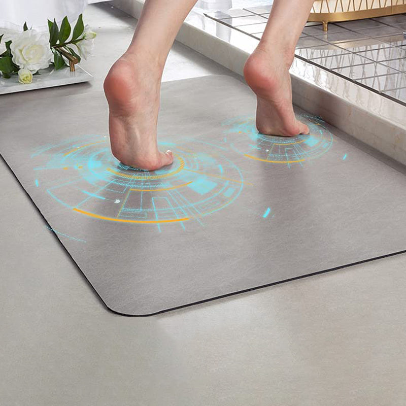 Tapis de bain antidérapant – terre de diatomée – séchage rapide – design élégant
