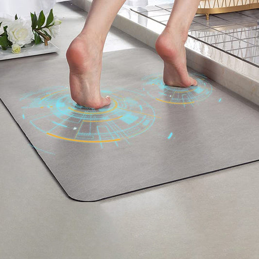 Tapis de bain antidérapant – terre de diatomée – séchage rapide – design élégant