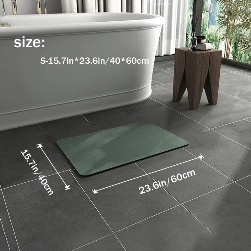Tapis de bain antidérapant – terre de diatomée – séchage rapide – design élégant