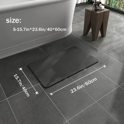 Tapis de bain antidérapant – terre de diatomée – séchage rapide – design élégant