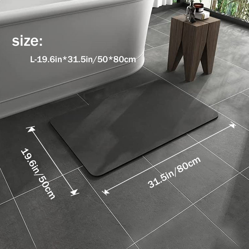 Tapis de bain antidérapant – terre de diatomée – séchage rapide – design élégant