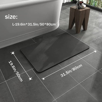 Tapis de bain antidérapant – terre de diatomée – séchage rapide – design élégant