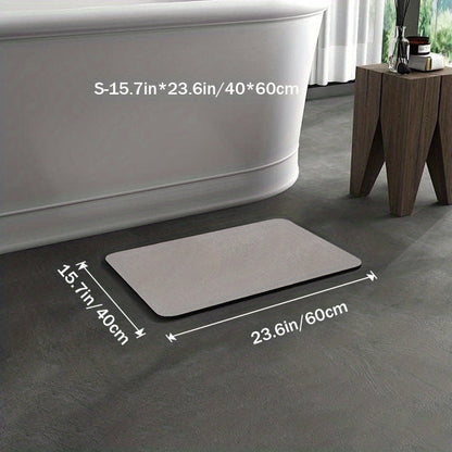Tapis de bain antidérapant – terre de diatomée – séchage rapide – design élégant