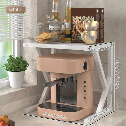 Floroux | Étagère de rangement à micro-ondes à double couche pour plan de travail de cuisine