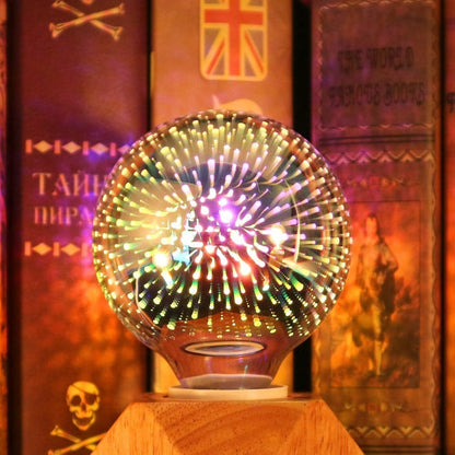 3D feux d'artifice ampoule décorative Edison