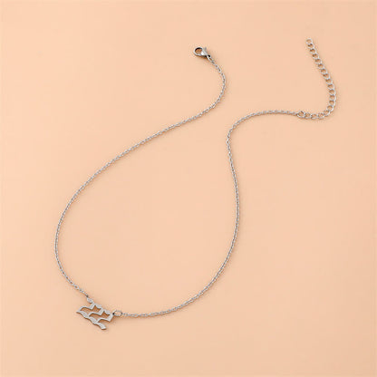 Celestia Collier en Acier Inoxydable Anges Numéros - Un Bijou Particulier pour Connexion Spirituelle