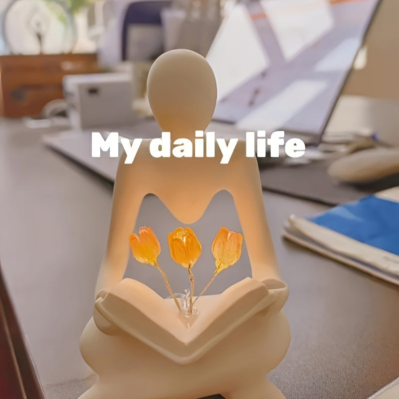 ArtTulip – Lampe de nuit abstraite moderne en résine