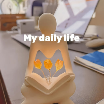 ArtTulip – Lampe de nuit abstraite moderne en résine