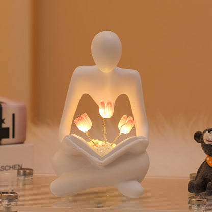 ArtTulip – Lampe de nuit abstraite moderne en résine