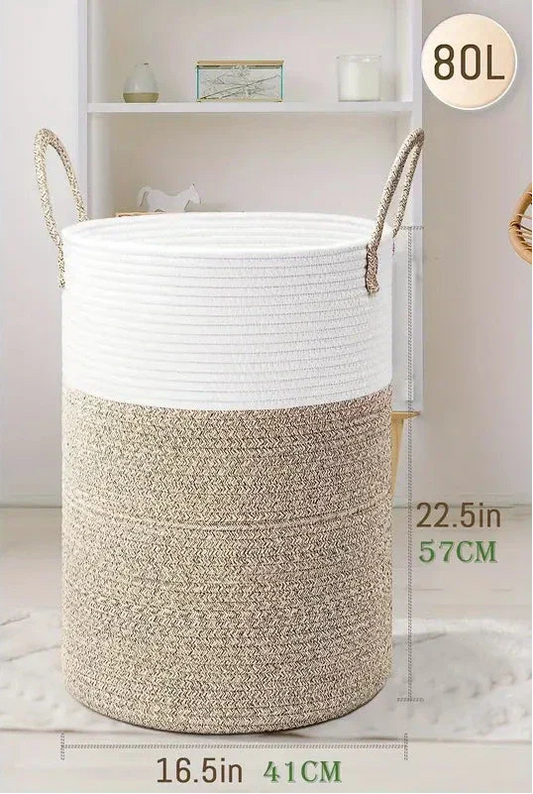 Floroux - Panier en coton pliable