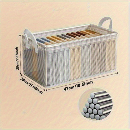 SpaceSaver - Boîtes de rangement empilables élégantes pour vêtements et livres
