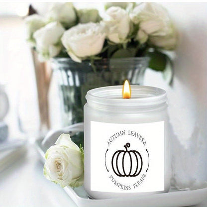 AutumnGlow – Bougie parfumée avec feuilles d'automne et citrouilles