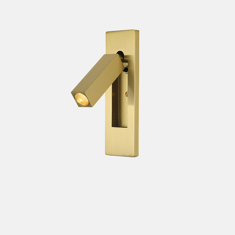 Floroux Applique Murale LED Minimaliste | Design Rectangulaire en Aluminium | Avec Interrupteur et Option USB