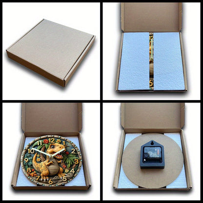 DinoTime Clock – Décoration murale de dinosaure ludique