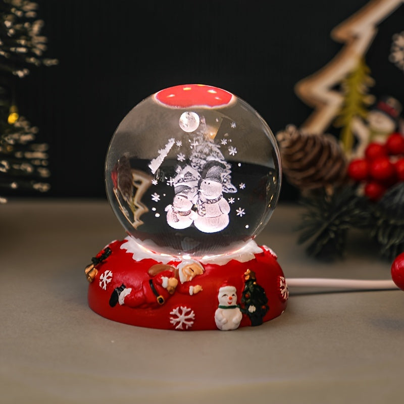 CrystalLight – Élégante lampe de table en cristal USB