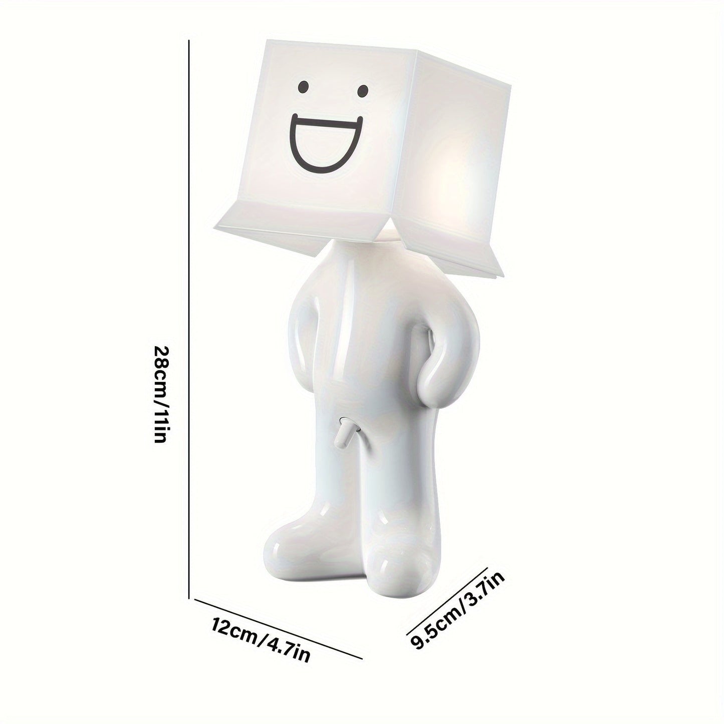 CartoonGlow Lampe - Lampe de table USB avec LED et contrôle par bouton