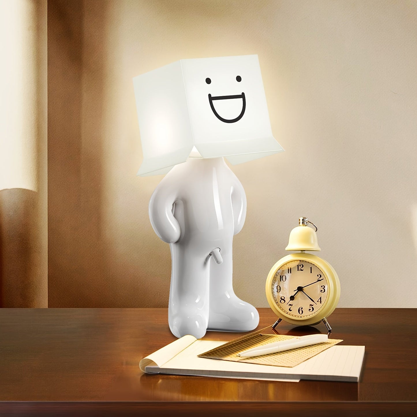 CartoonGlow Lampe - Lampe de table USB avec LED et contrôle par bouton