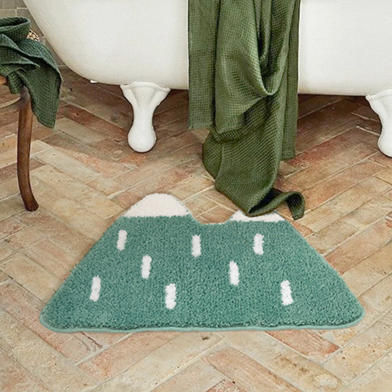 Tapis de bain absorbant de montagne japonaise
