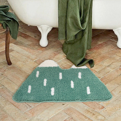 Tapis de bain absorbant de montagne japonaise