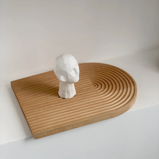 Bol de rangement en bois Floroux à arc ondulé