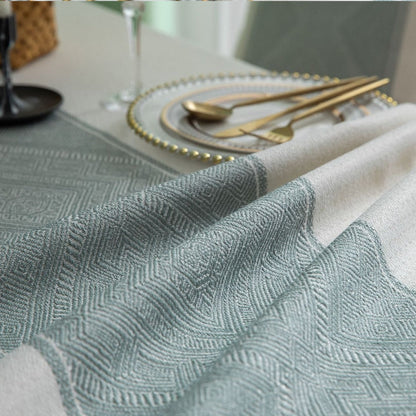 Napperon en jacquard géométrique carré
