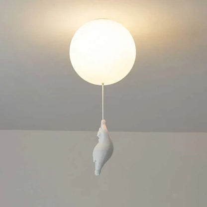 Lampe de plafond pour enfants avec ours et ballon - CloudBear