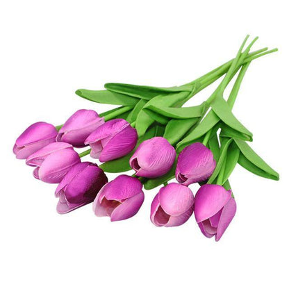 Faux tulipes artificielles 10 pièces