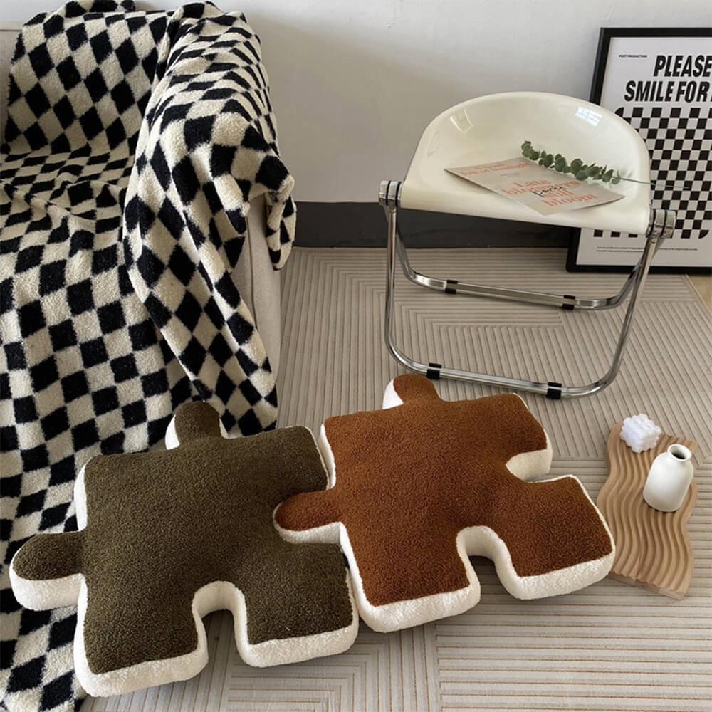 Coussin en peluche créatif pour siège de canapé