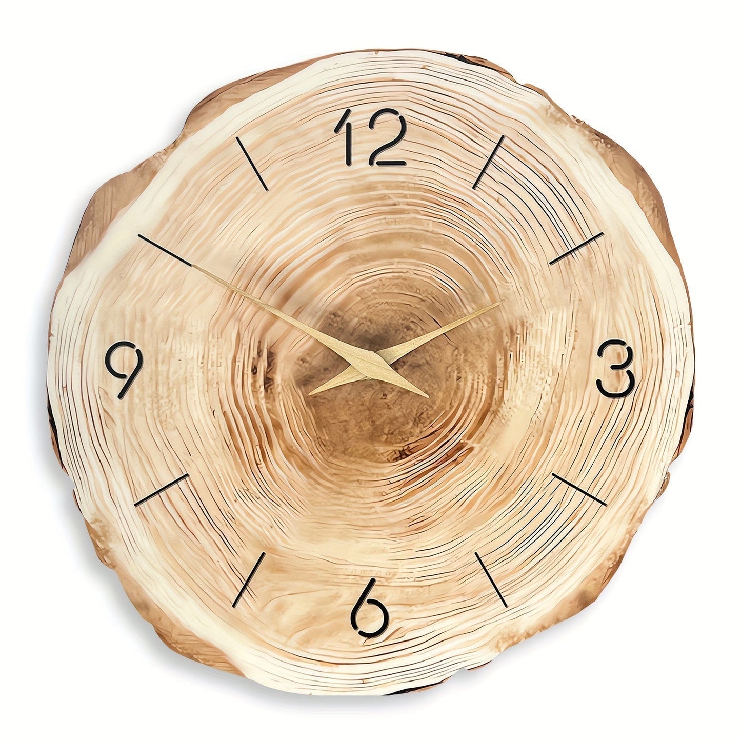 Floroux Quartz Horloge murale avec cadre en bois