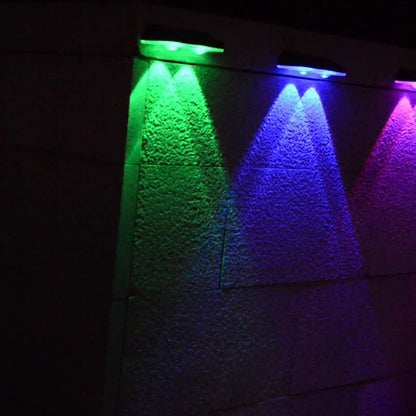 SolarShine Applique Murale - Éclairage Solaire LED Coloré pour l'Extérieur