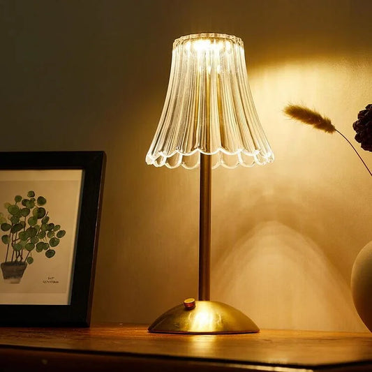 LumiRetro – Lampe de Table Sans Fil au Design Vintage avec Lumière Chaude