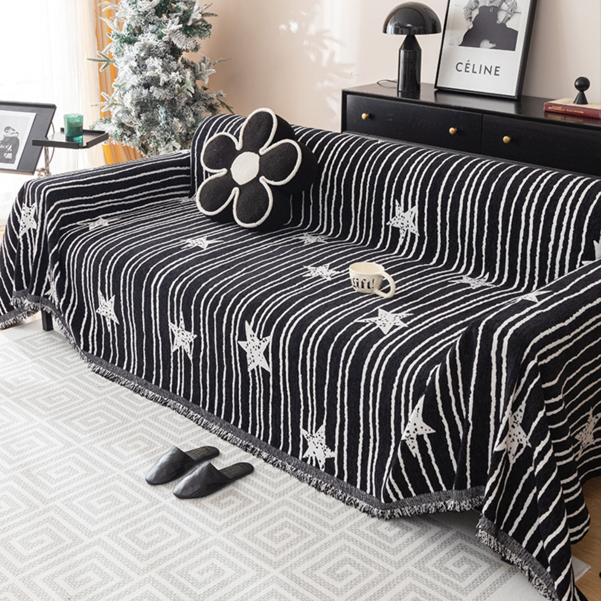 Couvre-sofa/canapé en chenille Wishing Star