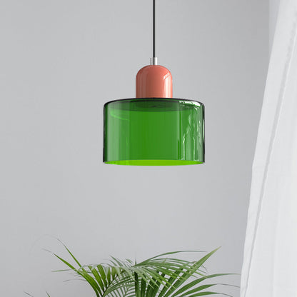 Floroux Glass Suspension | Creative Bauhaus Design | Colorful Accents | Atmospheric Lighting for Dining Room & Living Room