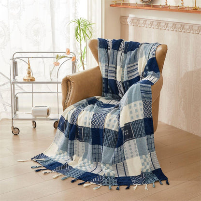 Couvre-canapé / Couvre-lit de style tribal aux couleurs vibrantes