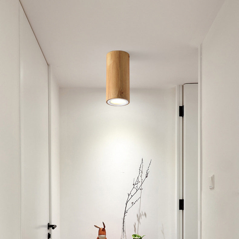 Floroux Design Nordic LED Plafonnier | Effet Bois | Monté Encastré | Blanc Chaud ou Blanc Froid | Éclairage Élégant pour la Maison