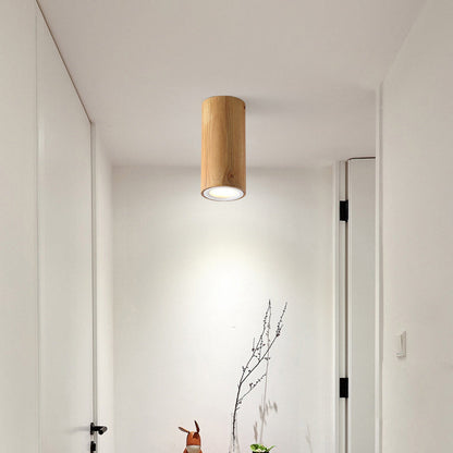 Floroux Design Nordic LED Plafonnier | Effet Bois | Monté Encastré | Blanc Chaud ou Blanc Froid | Éclairage Élégant pour la Maison