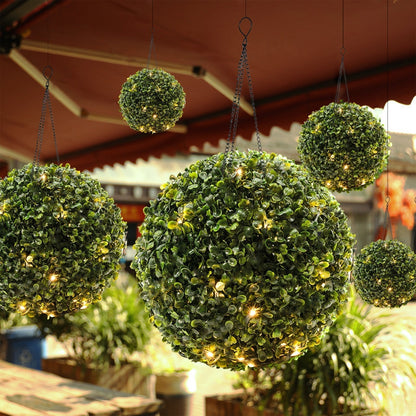 Floroux LED Solar Lamp | Grass Ball Design | Waterproof | Solar Energy | Garden Lighting