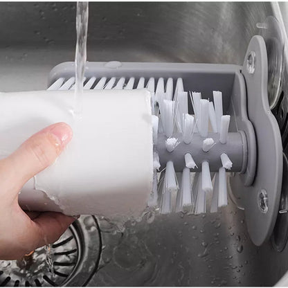 Brosse de nettoyage en verre à poils doubles