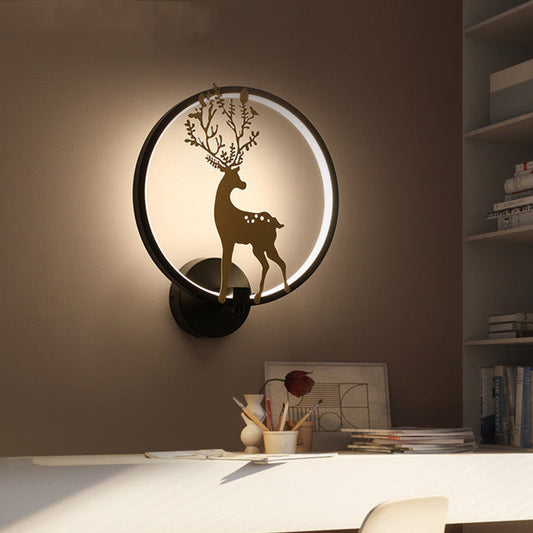 Antler Tête de cerf Applique murale