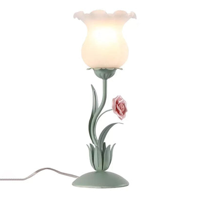 FloraGlow - Élégante Lampe de Table au Design Floral
