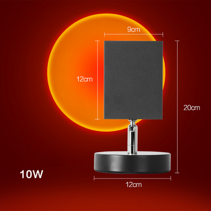 Floroux Rétro lampe de table LED | Effets coucher de soleil | Décoration pour la maison et le bureau