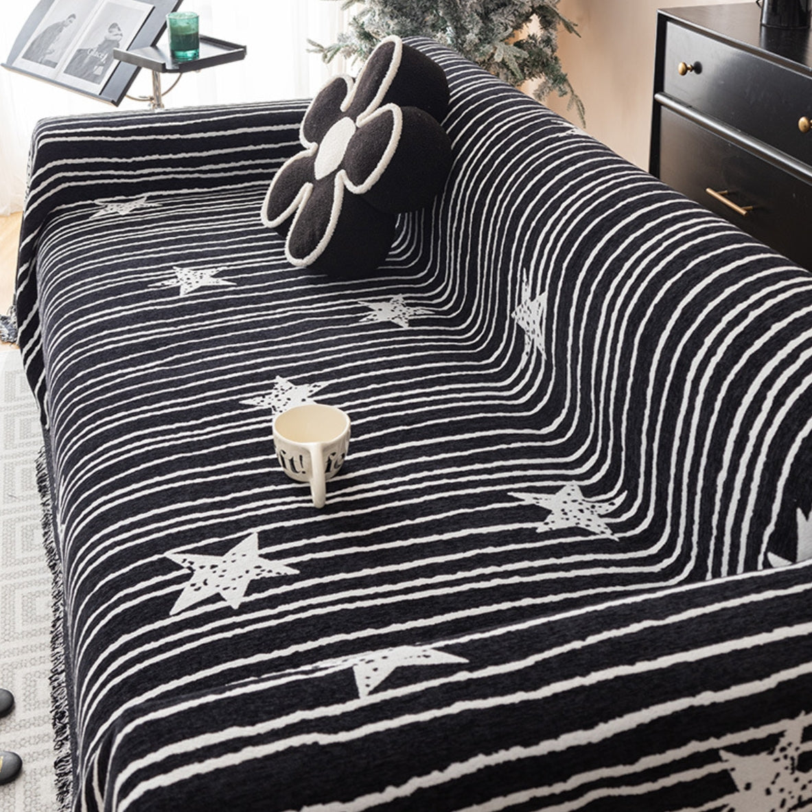 Couvre-sofa/canapé en chenille Wishing Star