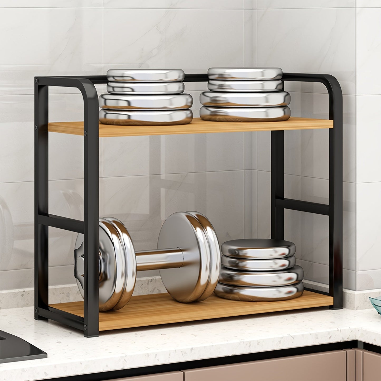 Étagère de cuisine – Spicify – acier inoxydable – organisateur de comptoir