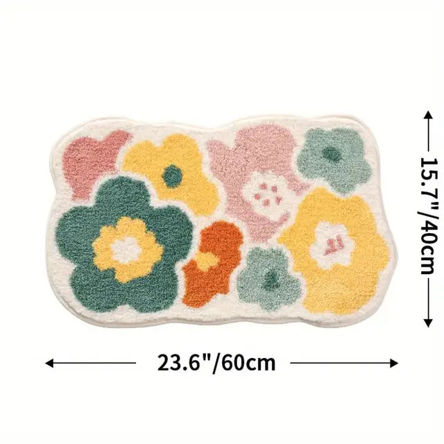 Floroux - Tapis de bain extra doux et absorbant